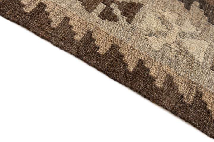 3' 2 x 4' 9 Hand Woven Kilim Maymana Wool Rug