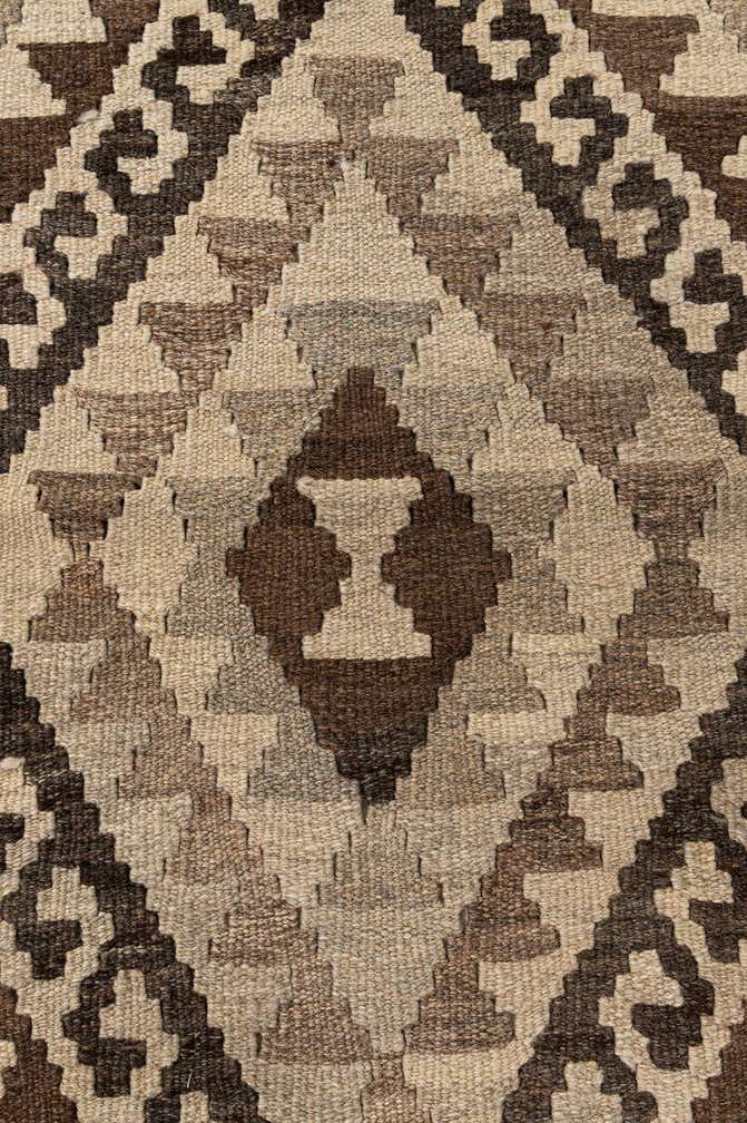 3' 2 x 4' 9 Hand Woven Kilim Maymana Wool Rug
