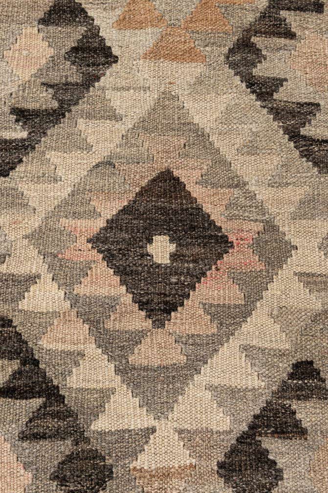 3' 2 x 5' 3 Hand Woven Kilim Maymana Wool Rug