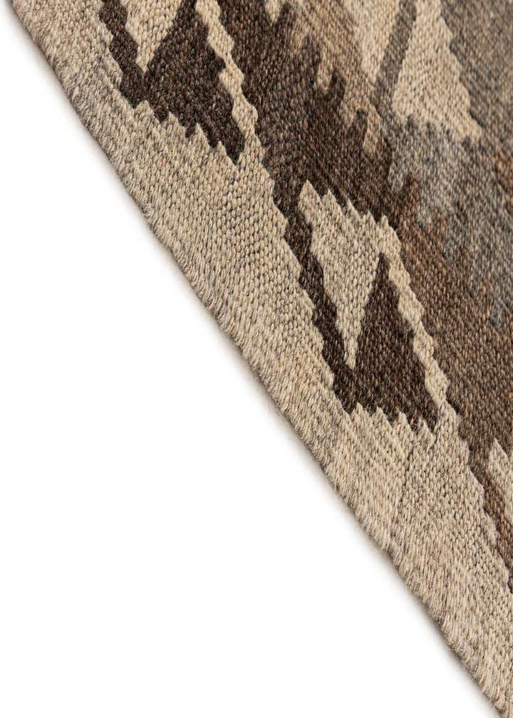 4' 5 x 7' 3 Hand Woven Kilim Maymana Wool Rug