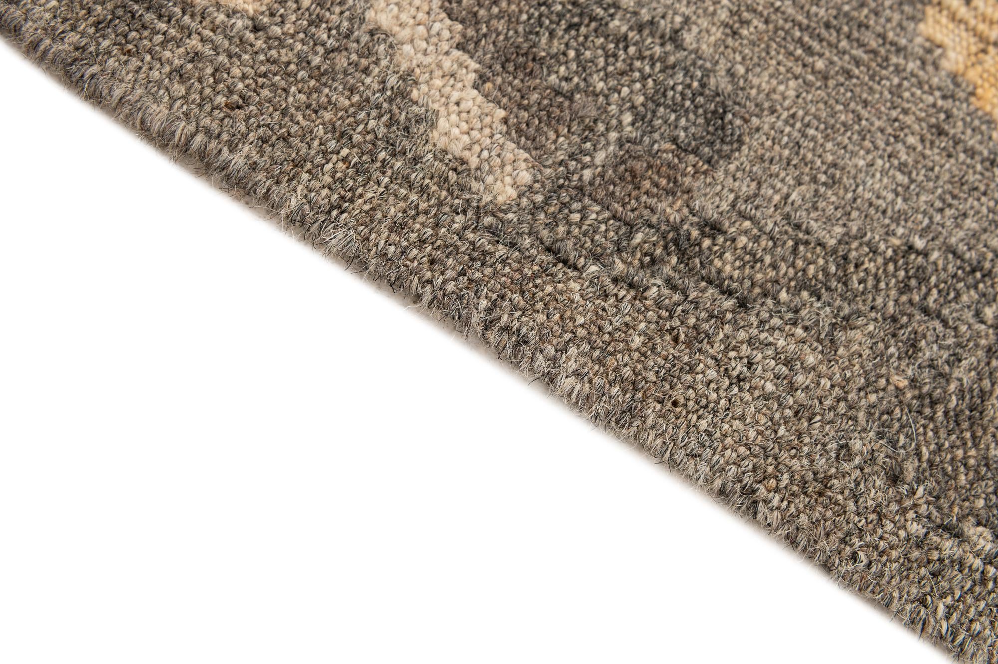 4' 6 x 6' 8 Hand Woven Kilim Maymana Wool Rug