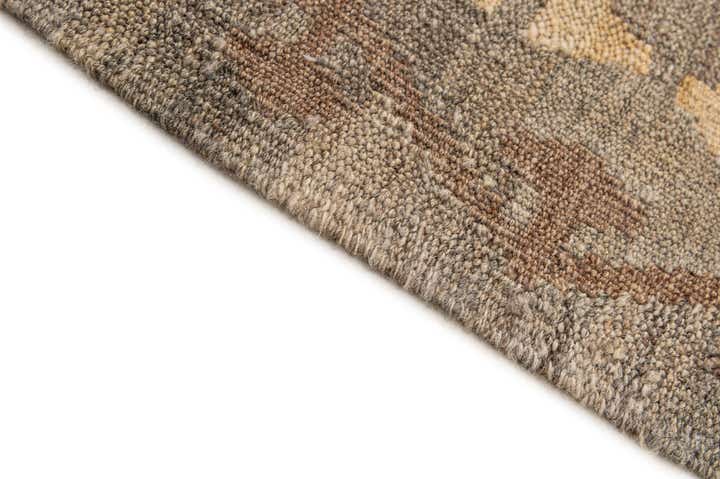 5' 2 x 6' 6 Hand Woven Kilim Maymana Wool Rug