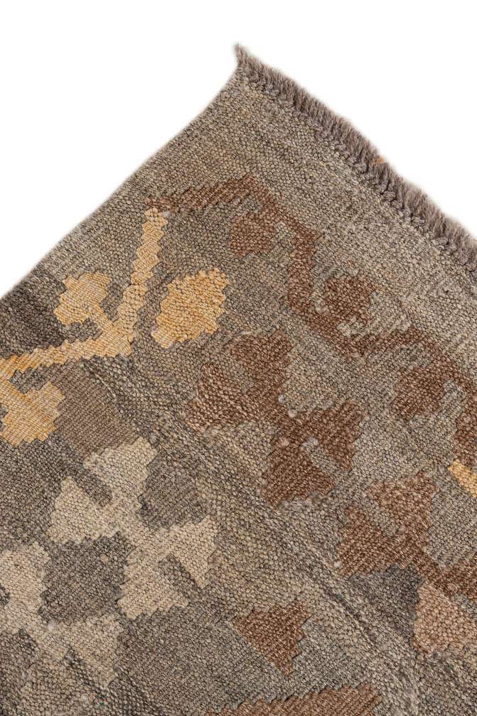 5' 2 x 6' 6 Hand Woven Kilim Maymana Wool Rug