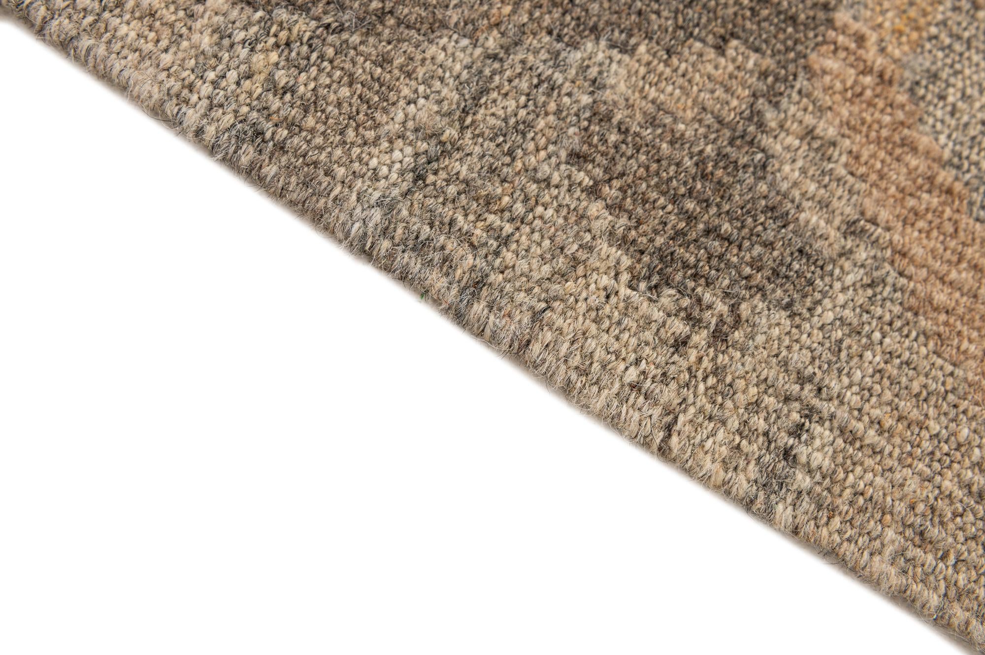 4' 11 x 6' 10 Hand Woven Kilim Maymana Wool Rug