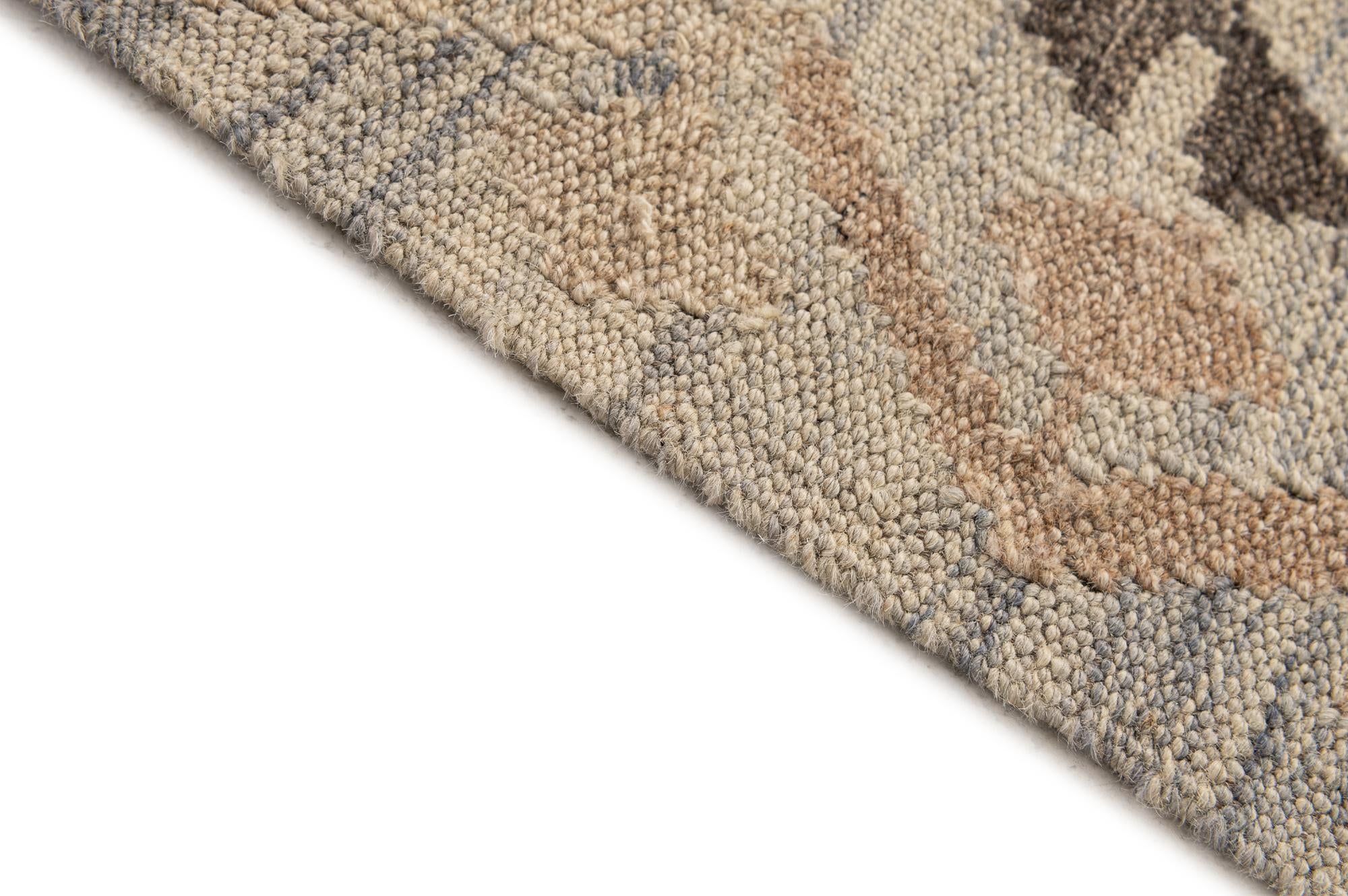 5' x 6' 10 Hand Woven Kilim Maymana Wool Rug