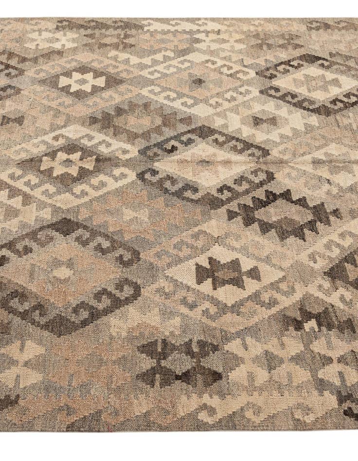 Detail image of 5' 3 x 6' 4  Hand Woven Kilim Maymana Wool Rug