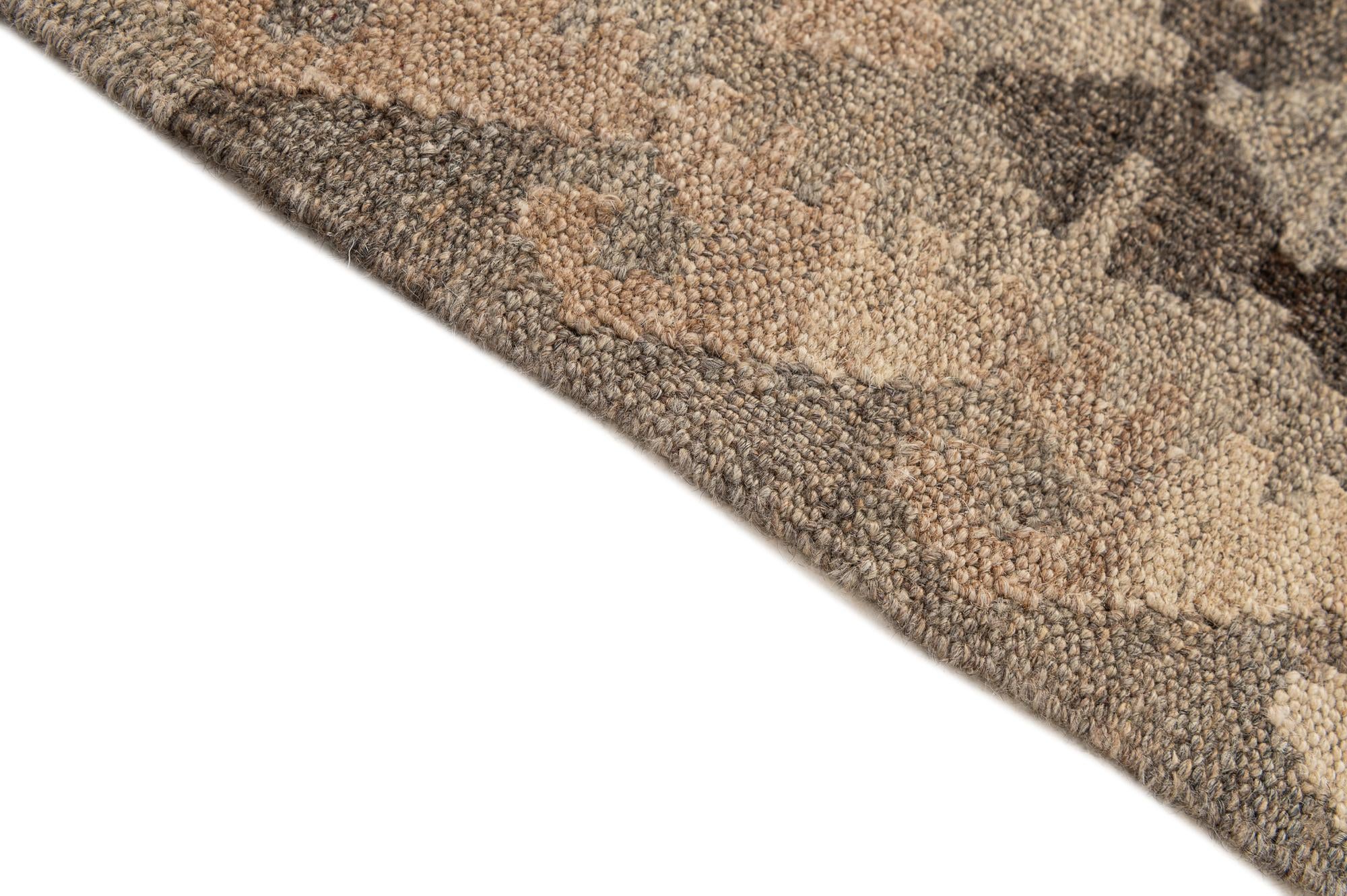 5' 3 x 6' 4 Hand Woven Kilim Maymana Wool Rug