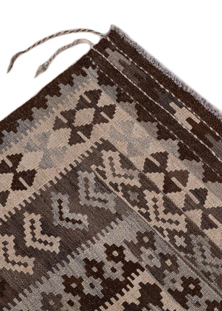 5' x 6' 7 Hand Woven Kilim Maymana Wool Rug