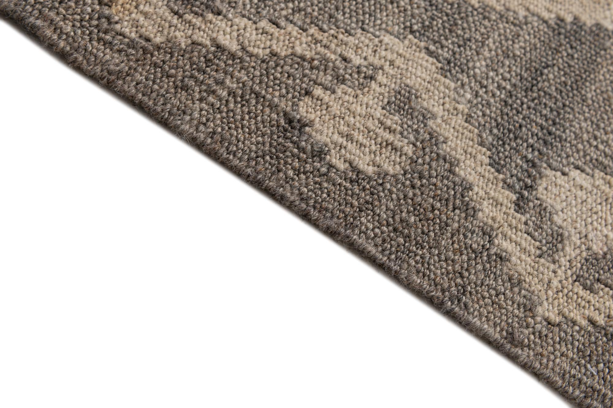 5' 4 x 6' 7 Hand Woven Kilim Maymana Wool Rug