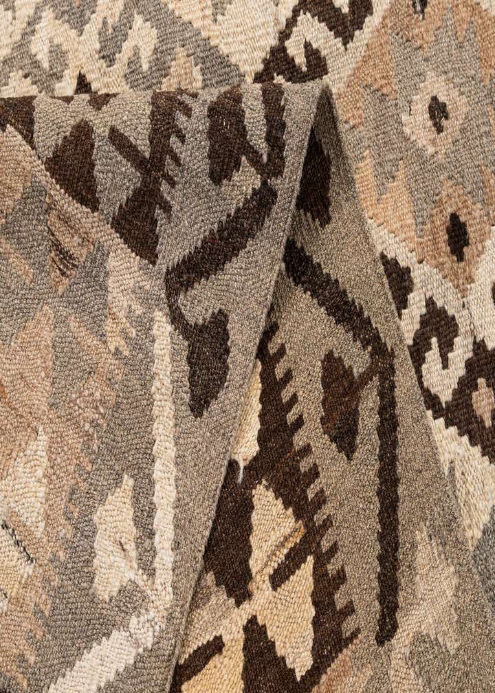 5' 2 x 6' 7 Hand Woven Kilim Maymana Wool Rug