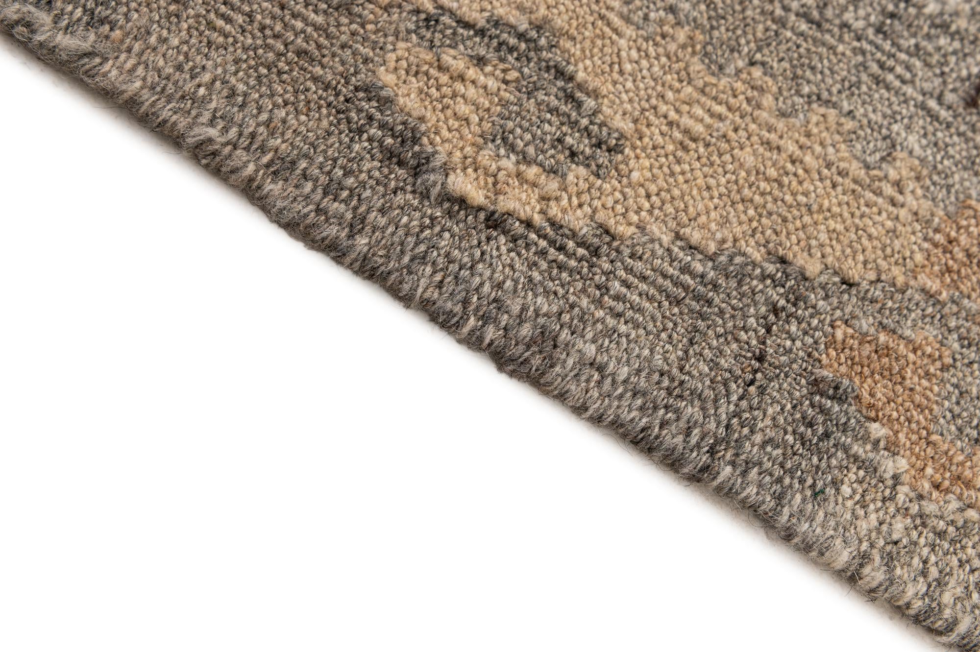 5' 5 x 6' 8 Hand Woven Kilim Maymana Wool Rug