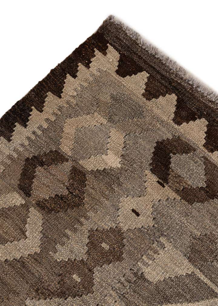 5' 3 x 6' 8 Hand Woven Kilim Maymana Wool Rug