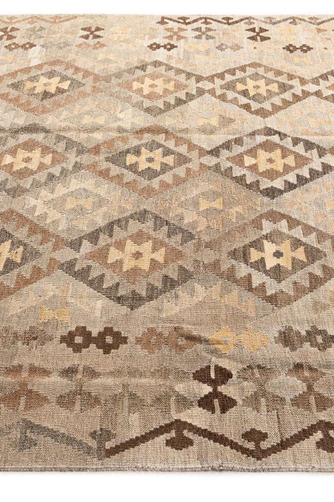 6' x 8' 1 Hand Woven Kilim Maymana Wool Rug