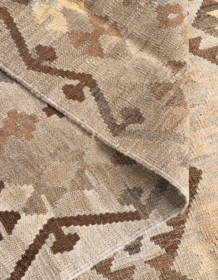 Detail image of 6' x 8' 1  Hand Woven Kilim Maymana Wool Rug