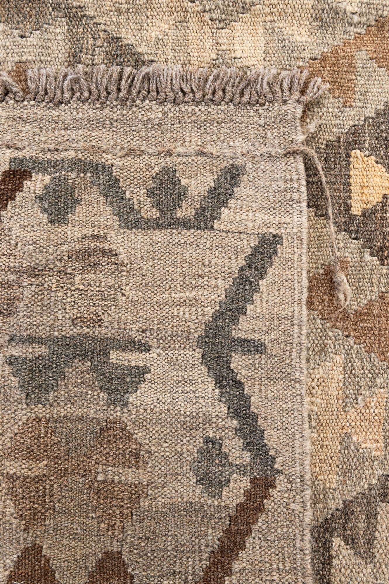 6' x 8' 1 Hand Woven Kilim Maymana Wool Rug