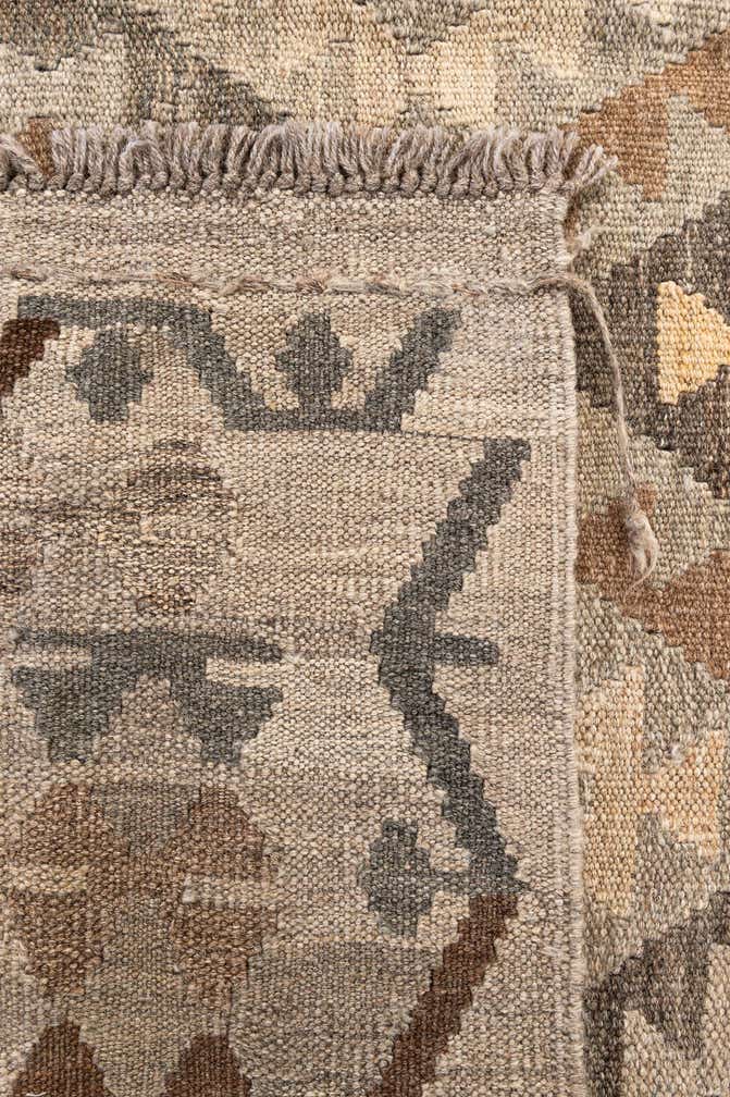 6' x 8' 1 Hand Woven Kilim Maymana Wool Rug
