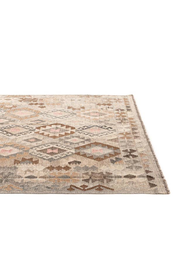 Detail image of 5' 9 x 8' Hand Woven Kilim Maymana Wool Rug