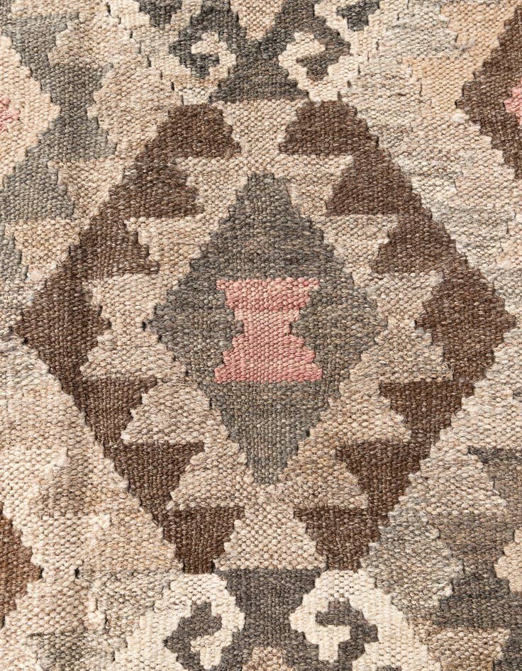 Detail image of 5' 9 x 8'  Hand Woven Kilim Maymana Wool Rug