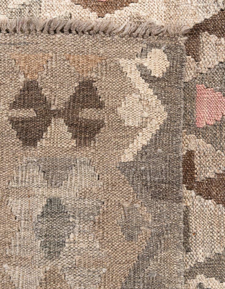 Detail image of 5' 9 x 8'  Hand Woven Kilim Maymana Wool Rug