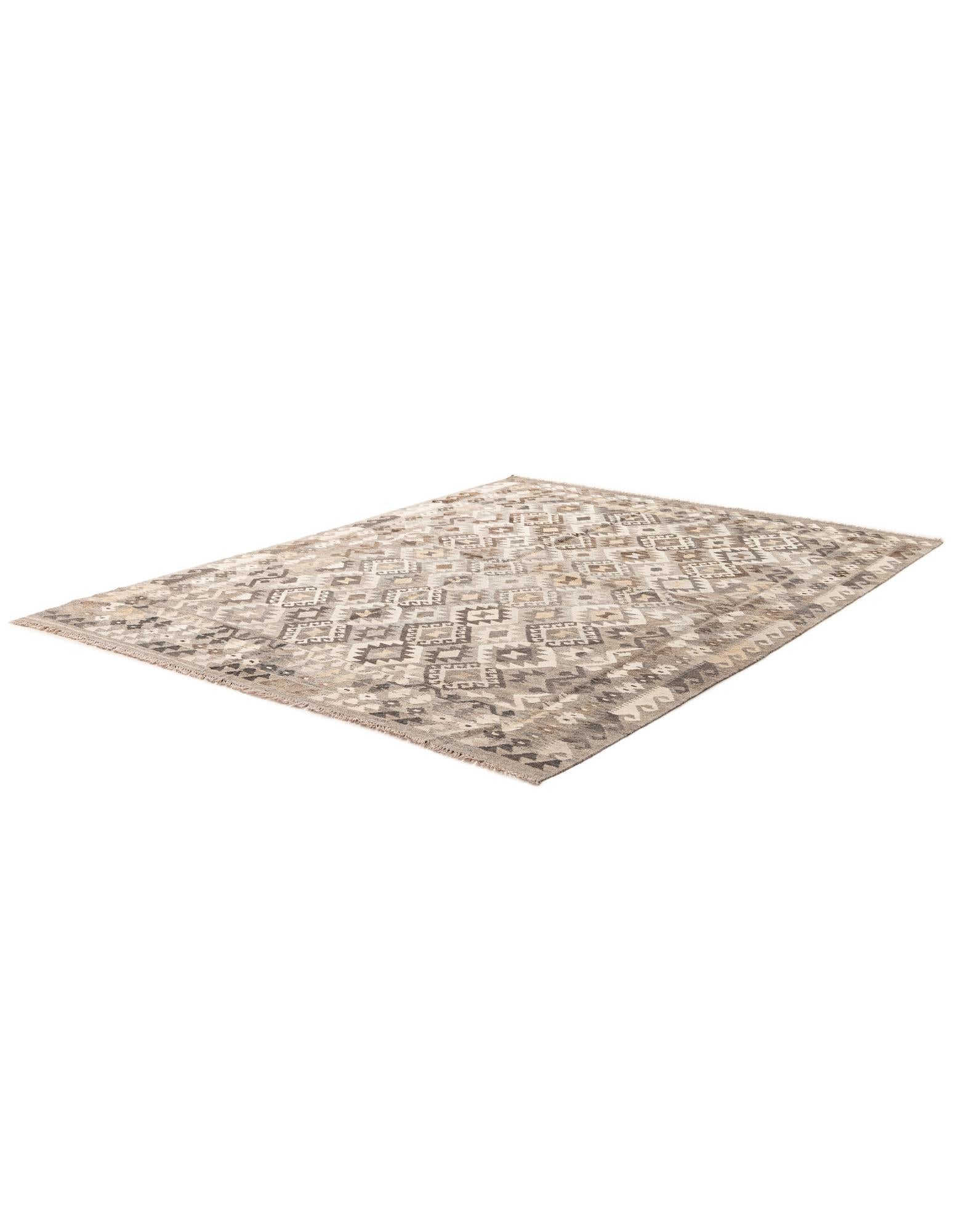 6' 1 x 8' 1 Hand Woven Kilim Maymana Wool Rug