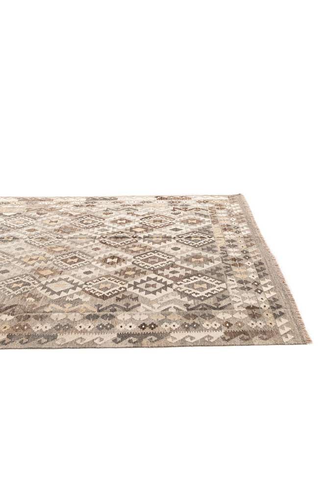 6' 1 x 8' 1 Hand Woven Kilim Maymana Wool Rug