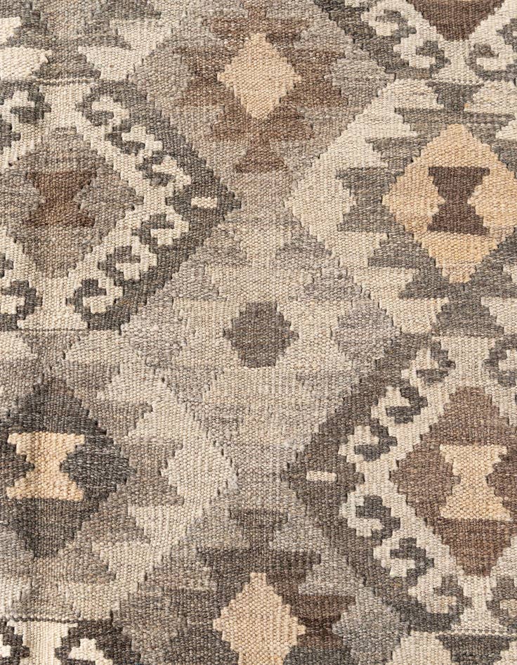 Detail image of 6' 1 x 8' 1  Hand Woven Kilim Maymana Wool Rug