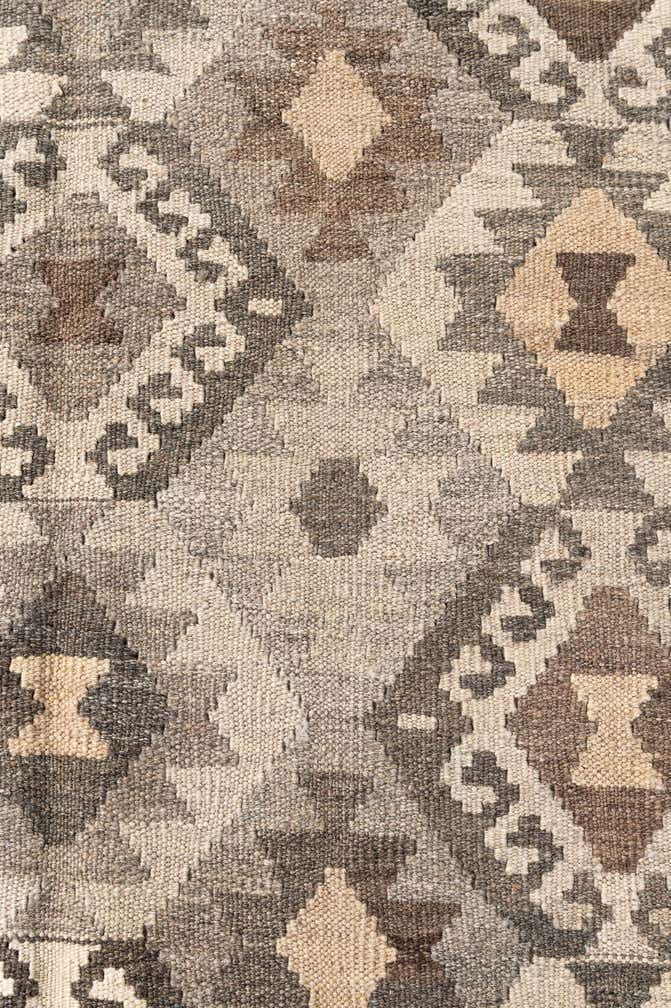 6' 1 x 8' 1 Hand Woven Kilim Maymana Wool Rug