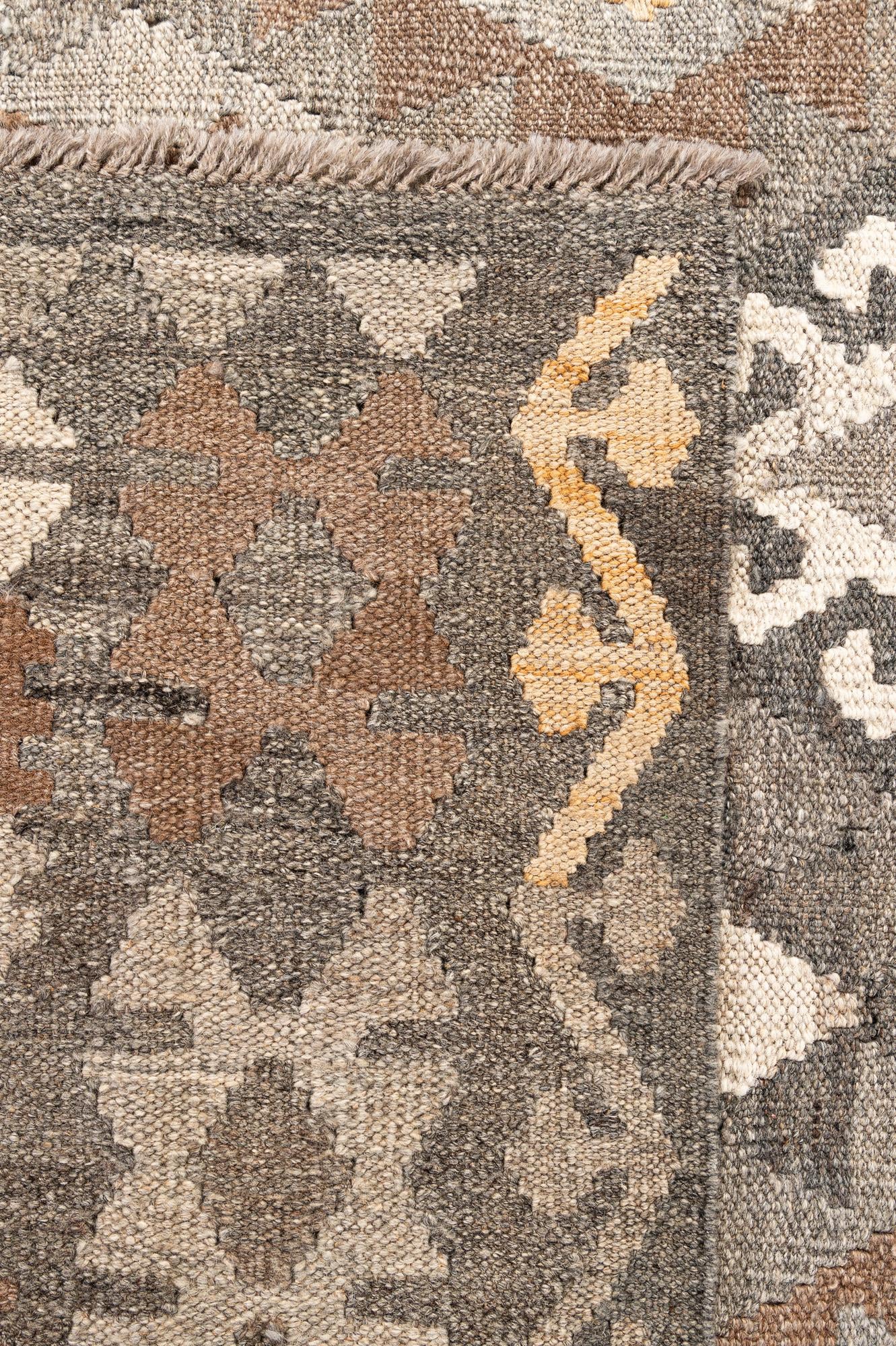 5' 9 x 8' 1 Hand Woven Kilim Maymana Wool Rug