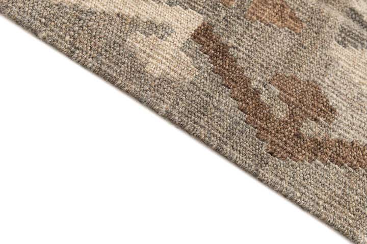6' 2 x 8' 7 Hand Woven Kilim Maymana Wool Rug