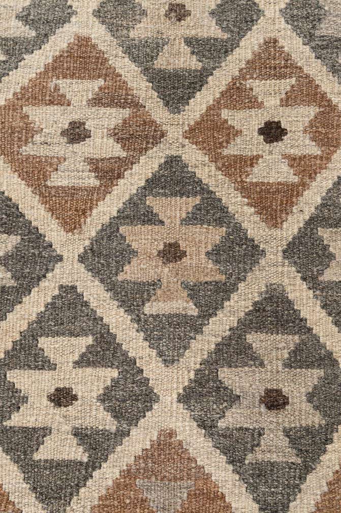 6' 9 x 9' 10 Hand Woven Kilim Maymana Wool Rug