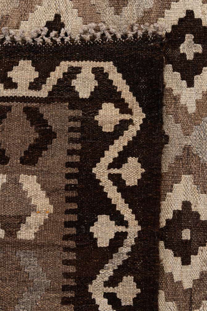 6' 5 x 9' 8 Hand Woven Kilim Maymana Wool Rug
