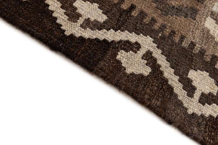 6' 5 x 9' 8 Hand Woven Kilim Maymana Wool Rug