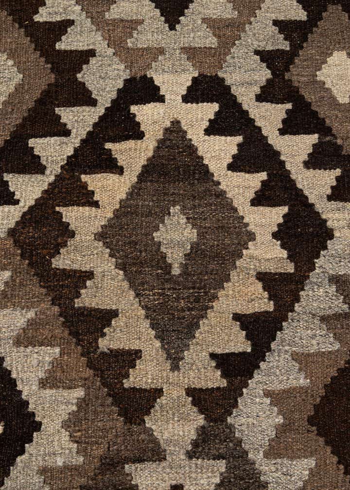 6' 8 x 9' 8 Hand Woven Kilim Maymana Wool Rug