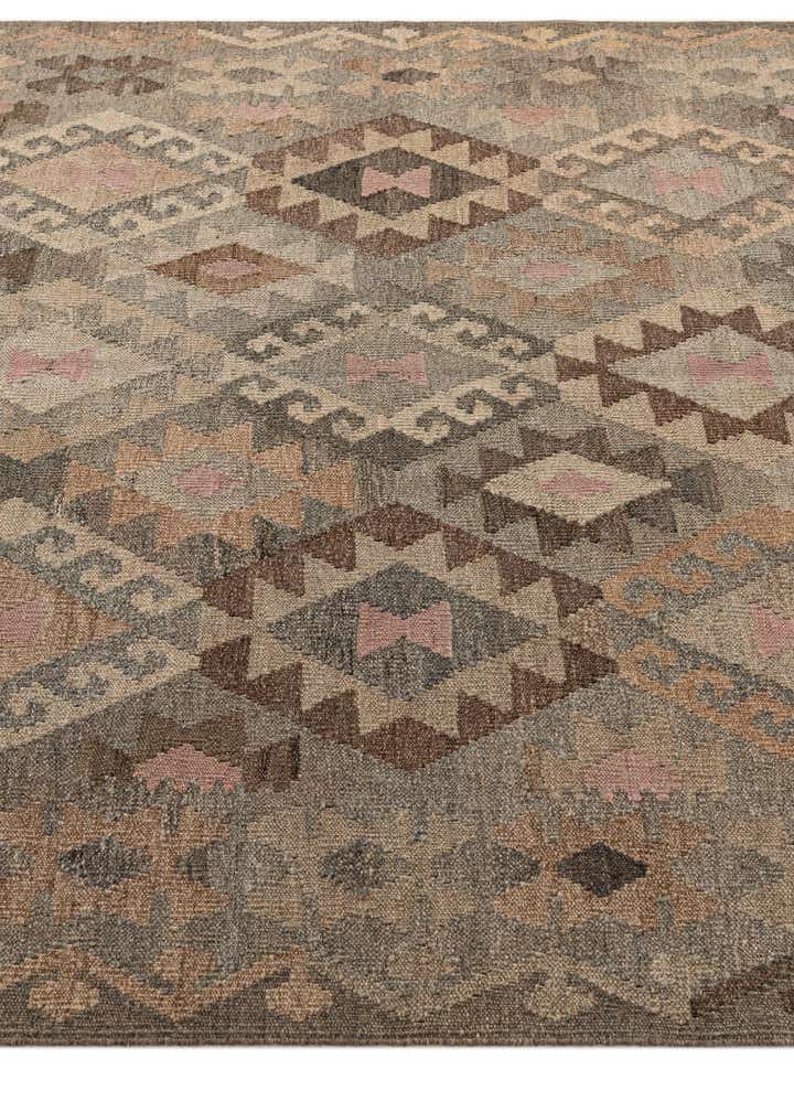 5' 8 x 7' 11 Hand Knotted Kilim Maymana Wool Rug