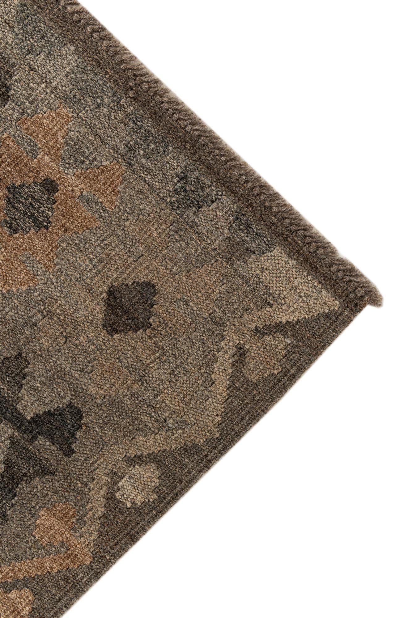 5' 8 x 7' 11 Hand Knotted Kilim Maymana Wool Rug