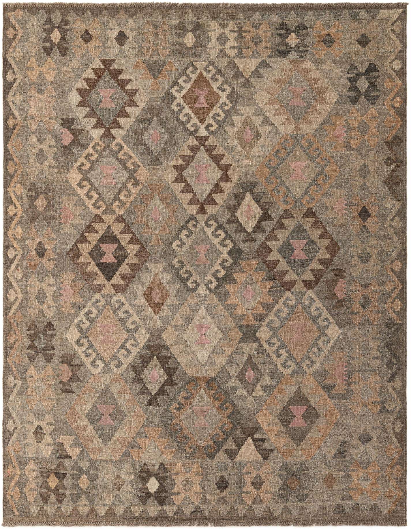 5' 8 x 7' 11 Hand Knotted Kilim Maymana Wool Rug