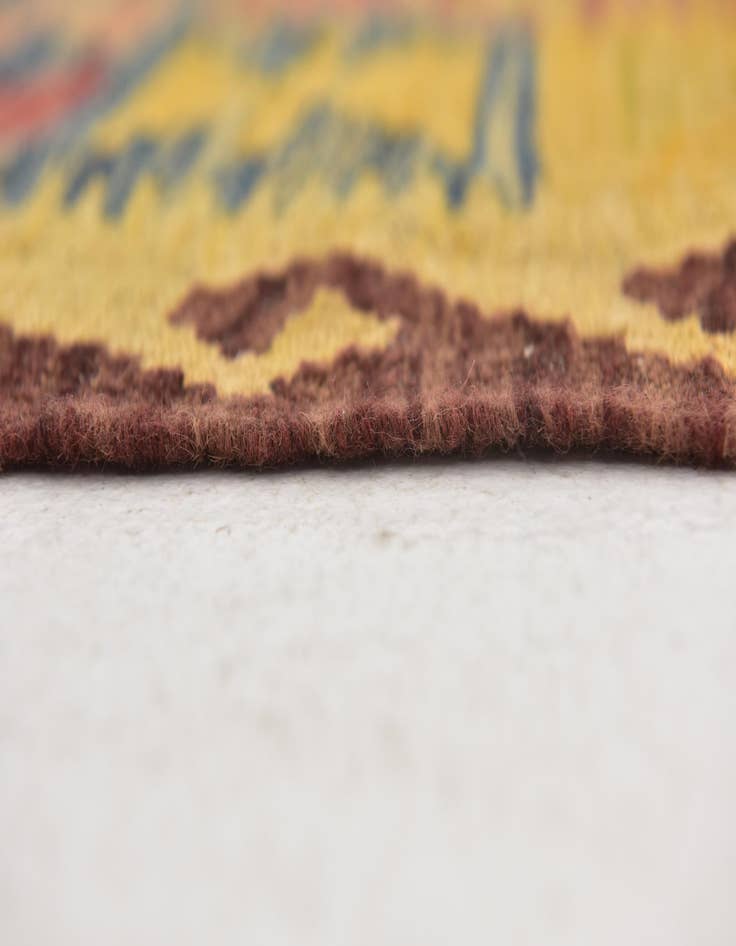 Detail image of 3' 5 x 5' 2  Hand Woven Kilim Maymana Wool Rug