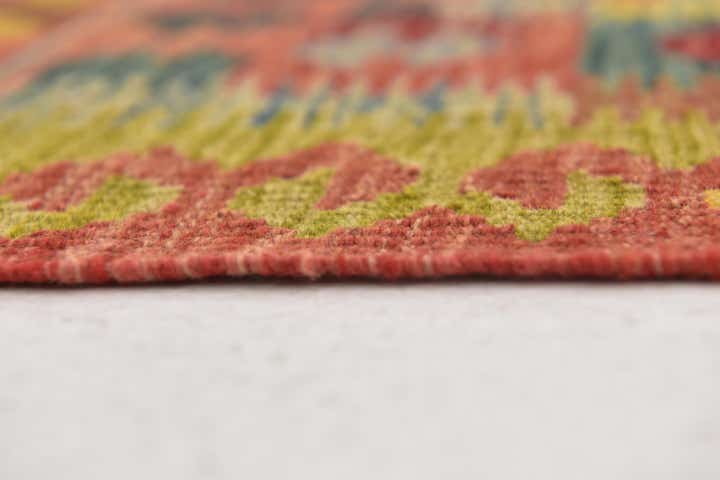 3' 3 x 4' 10 Hand Woven Kilim Maymana Wool Rug