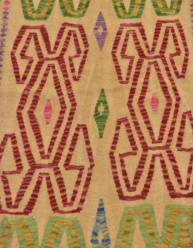 Detail image of 4' 9 x 6' 7  Hand Woven Kilim Maymana Wool Rug