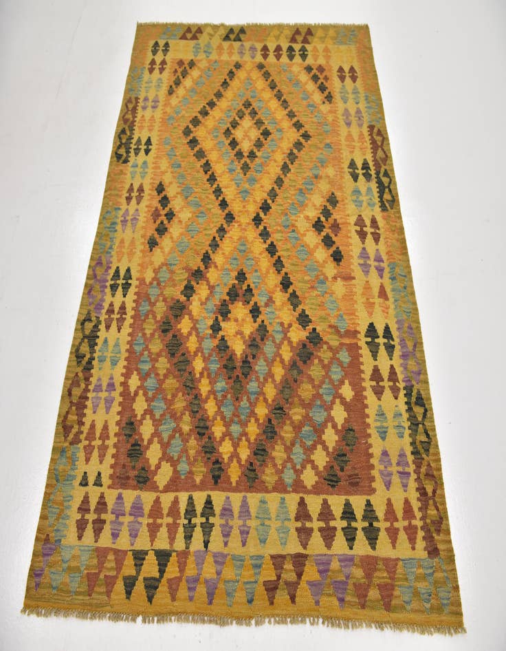 Detail image of 5' x 6' 4  Hand Woven Kilim Maymana Wool Rug