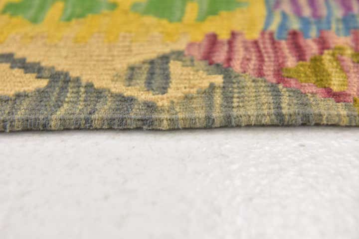 3' 4 x 5' Hand Woven Kilim Maymana Wool Rug