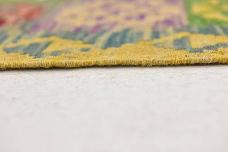 Detail image of 3' 7 x 6' 4 Hand Woven Kilim Maymana Wool Rug