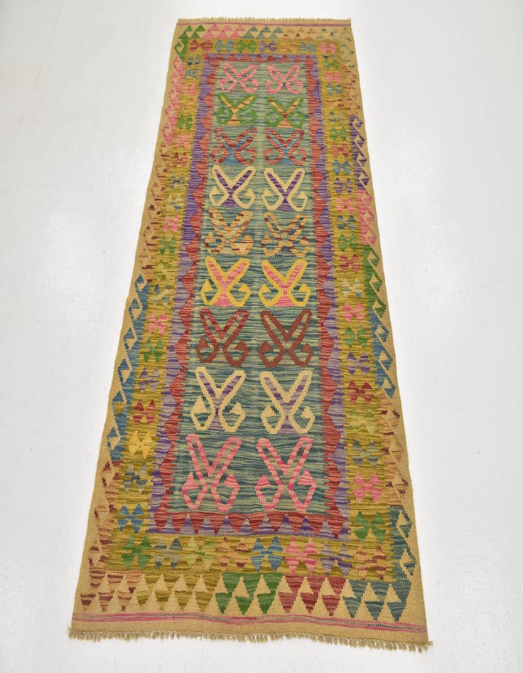 Detail image of 3' 6 x 6' 2  Hand Woven Kilim Maymana Wool Rug