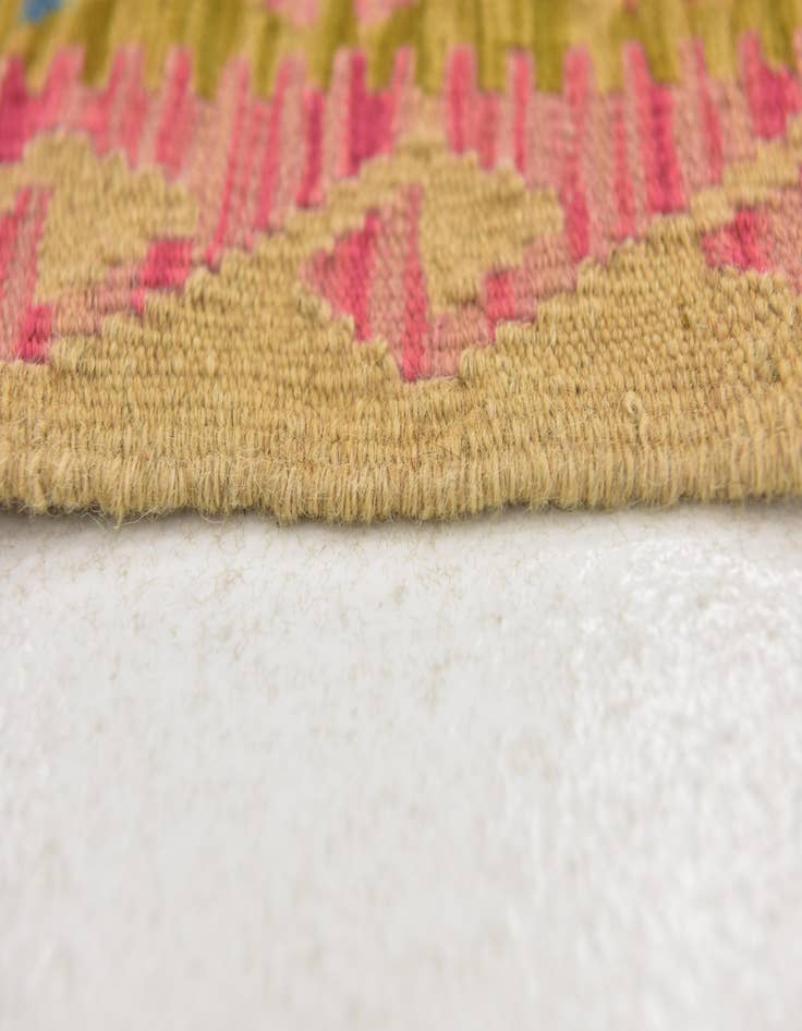 Detail image of 3' 6 x 6' 2  Hand Woven Kilim Maymana Wool Rug