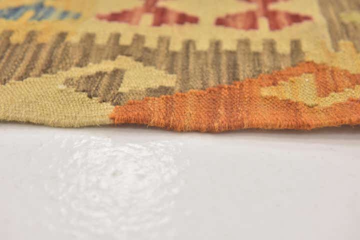 3' 3 x 4' 10 Hand Woven Kilim Maymana Wool Rug