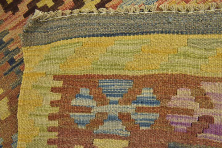 3' 3 x 5' Hand Woven Kilim Maymana Wool Rug
