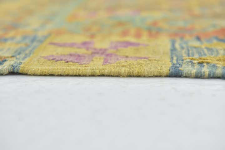 3' 3 x 4' 9 Hand Woven Kilim Maymana Wool Rug