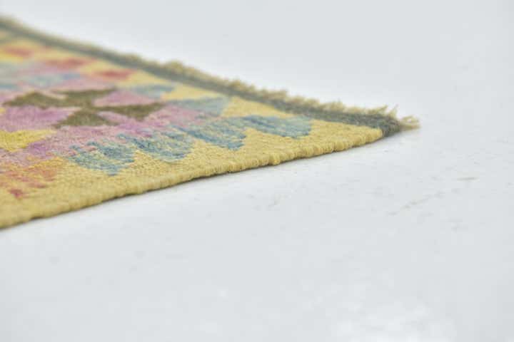 3' 3 x 4' 10 Hand Woven Kilim Maymana Wool Rug
