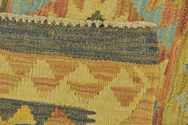 3' 2 x 4' 8 Hand Woven Kilim Maymana Wool Rug