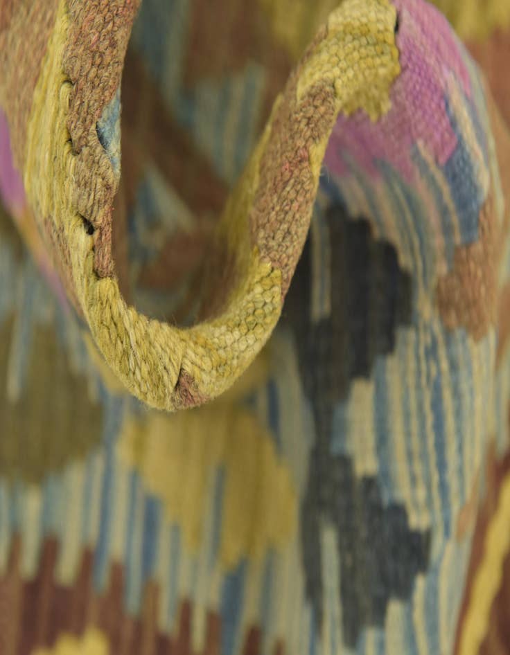 Detail image of 3' 3 x 4' 10  Hand Woven Kilim Maymana Wool Rug